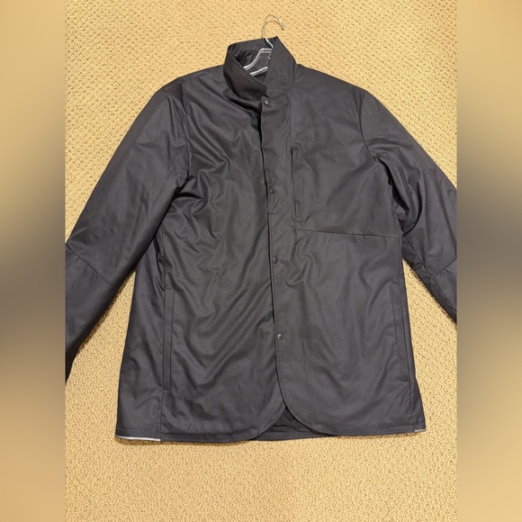 Lululemon Black Snap Front Blazer Windbreaker Jacket (Men’s Size Medium) - Picture 2 of 8